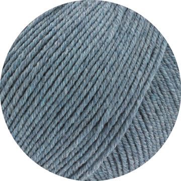 REST LOT ! Cool Wool Mélange (GOTS) - 110 - Grå Blå - lot 6471